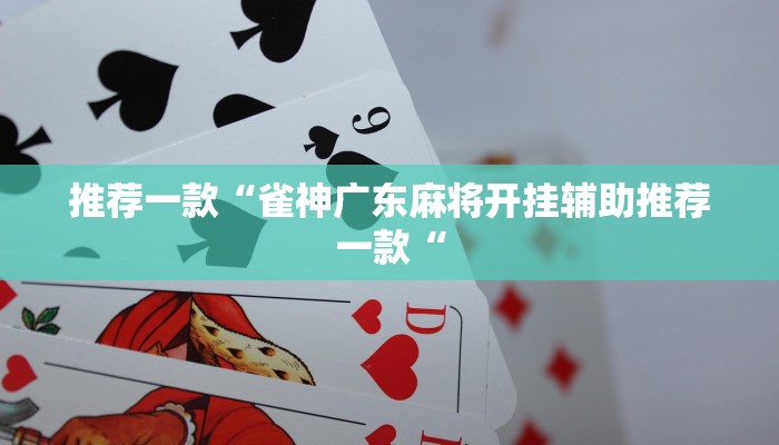 推荐一款“雀神广东麻将开挂辅助推荐一款“