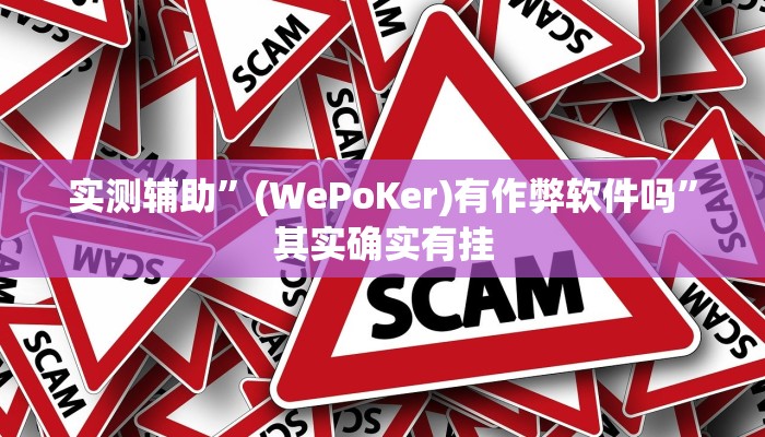 实测辅助”(WePoKer)有作弊软件吗”其实确实有挂