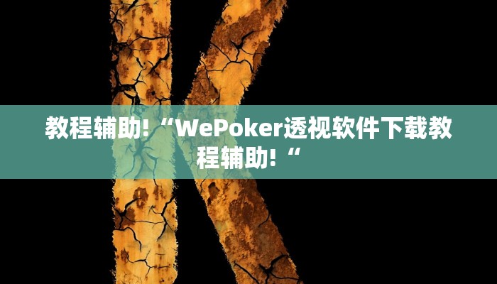教程辅助!“WePoker透视软件下载教程辅助!“