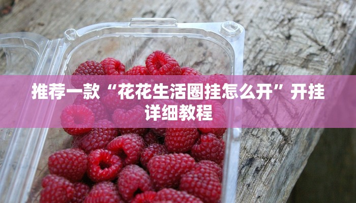推荐一款“花花生活圈挂怎么开”开挂详细教程