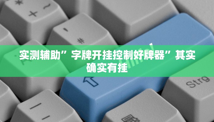实测辅助”字牌开挂控制好牌器”其实确实有挂