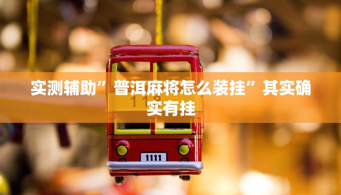 实测辅助”普洱麻将怎么装挂”其实确实有挂