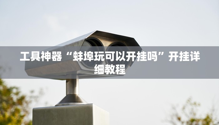 工具神器“蚌埠玩可以开挂吗”开挂详细教程