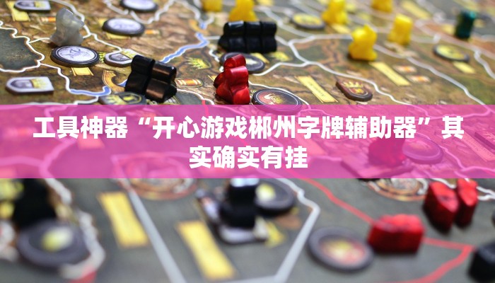 工具神器“开心游戏郴州字牌辅助器”其实确实有挂