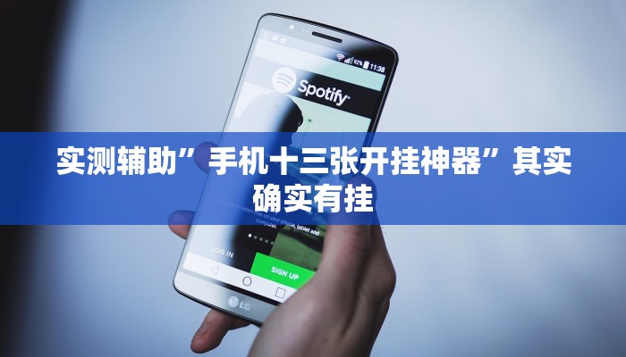 实测辅助”手机十三张开挂神器”其实确实有挂