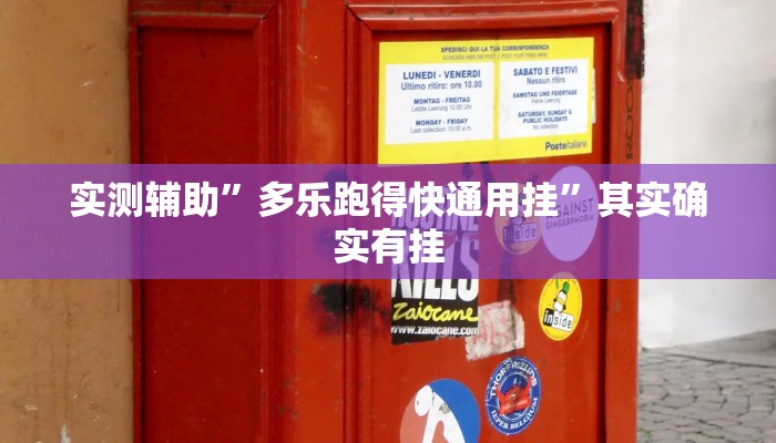 实测辅助”多乐跑得快通用挂”其实确实有挂