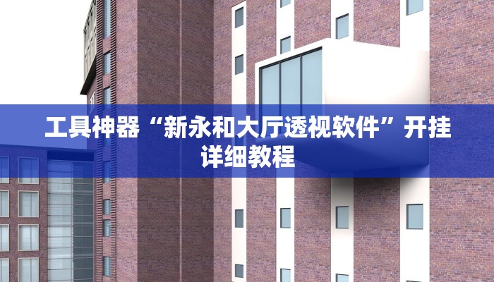 工具神器“新永和大厅透视软件”开挂详细教程