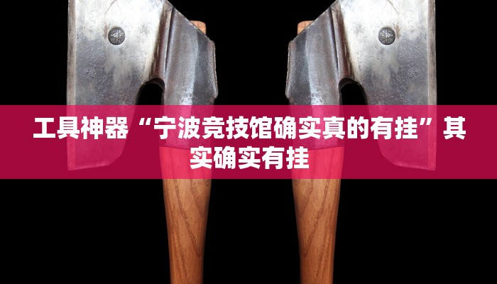 工具神器“宁波竞技馆确实真的有挂”其实确实有挂