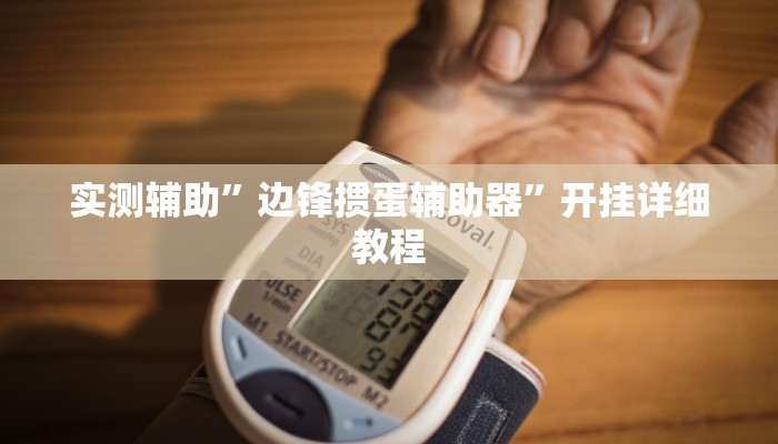 实测辅助”边锋掼蛋辅助器”开挂详细教程