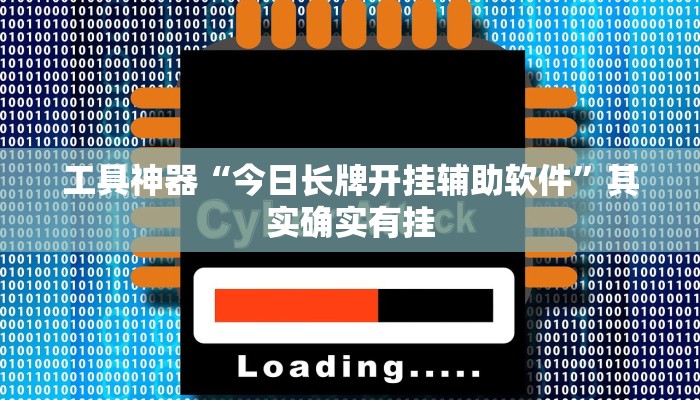 工具神器“今日长牌开挂辅助软件”其实确实有挂