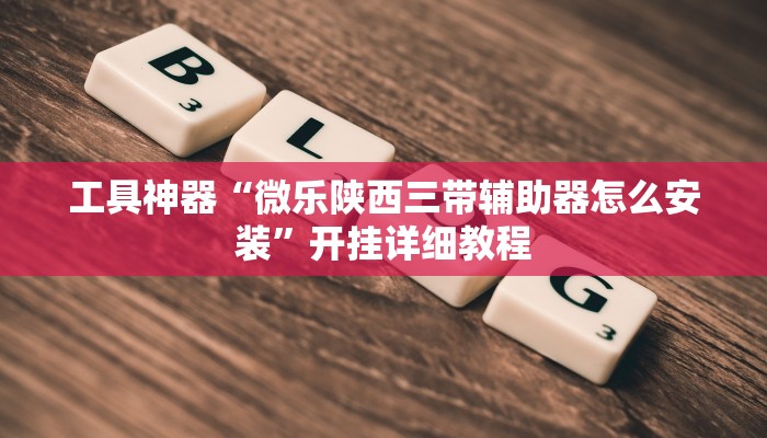 工具神器“微乐陕西三带辅助器怎么安装”开挂详细教程