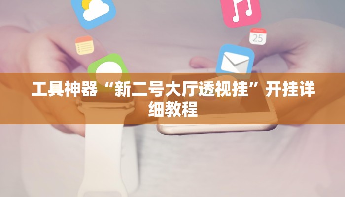 工具神器“新二号大厅透视挂”开挂详细教程