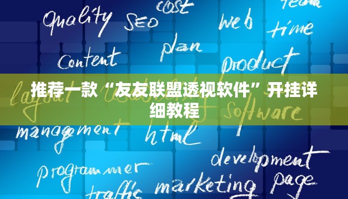 推荐一款“友友联盟透视软件”开挂详细教程