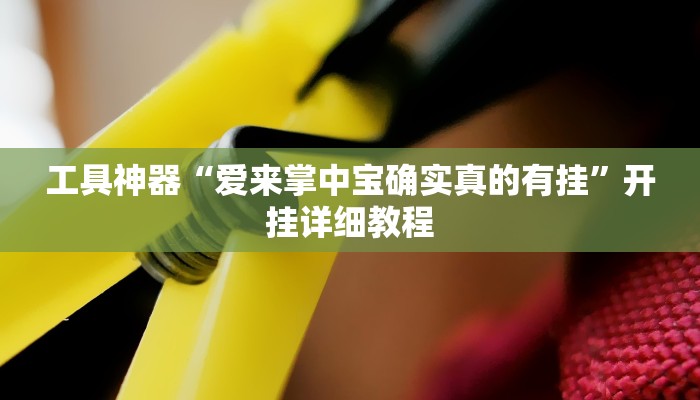 工具神器“爱来掌中宝确实真的有挂”开挂详细教程