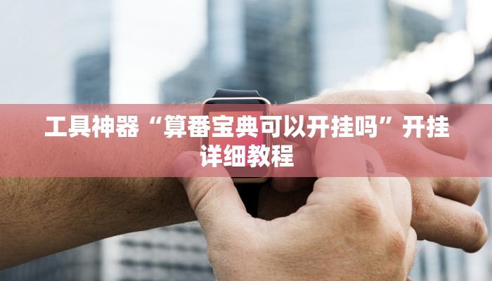 工具神器“算番宝典可以开挂吗”开挂详细教程
