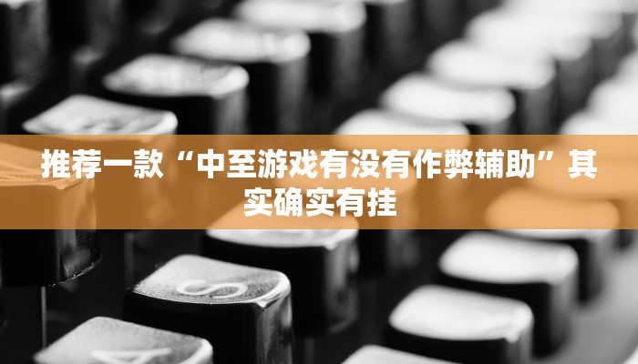 推荐一款“中至游戏有没有作弊辅助”其实确实有挂