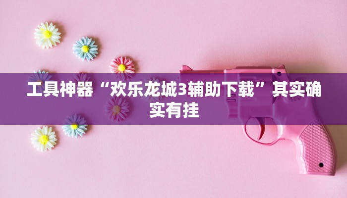 工具神器“欢乐龙城3辅助下载”其实确实有挂