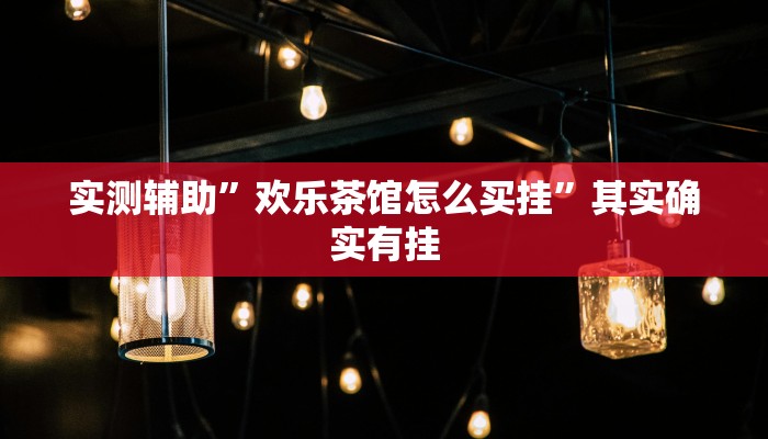 实测辅助”欢乐茶馆怎么买挂”其实确实有挂