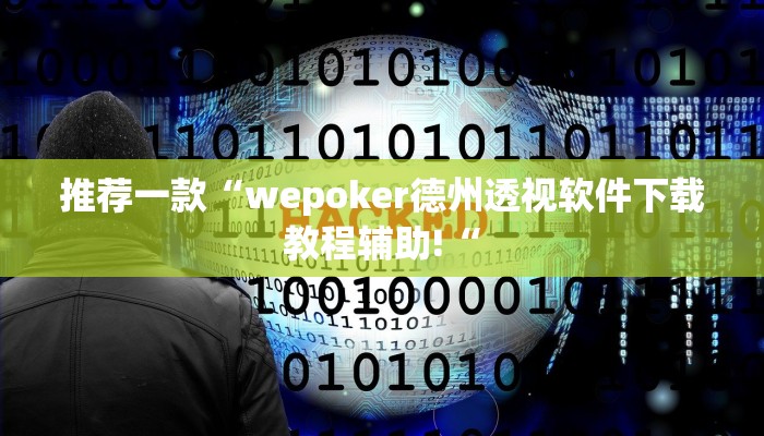推荐一款“wepoker德州透视软件下载教程辅助!“