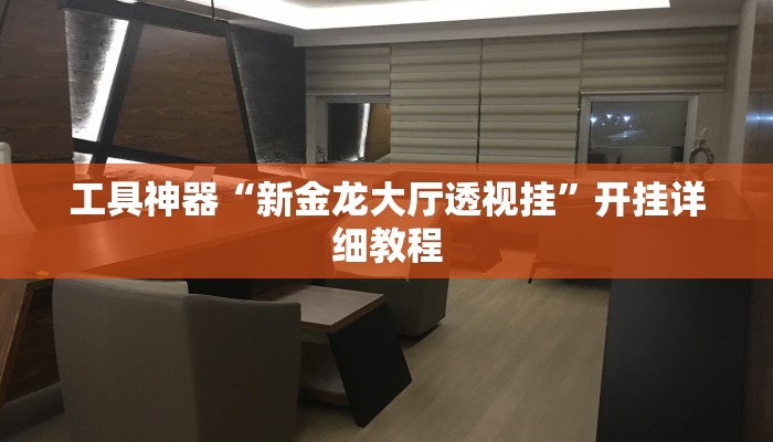 工具神器“新金龙大厅透视挂”开挂详细教程