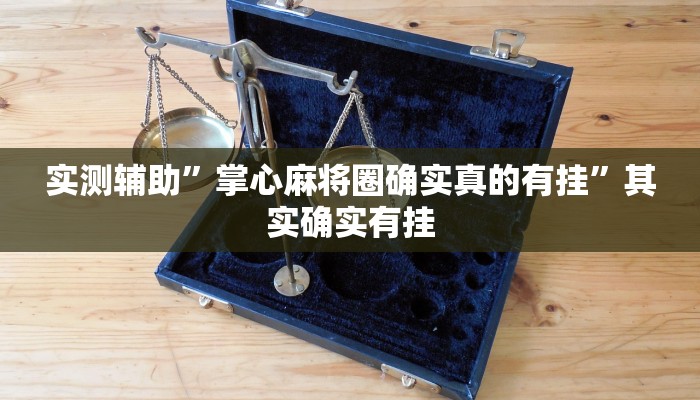 实测辅助”掌心麻将圈确实真的有挂”其实确实有挂