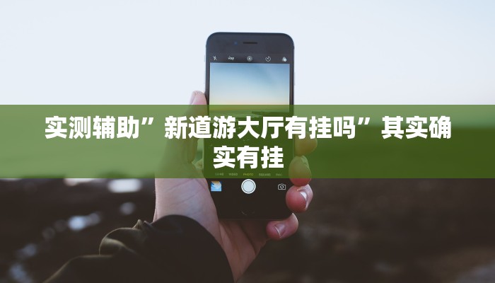实测辅助”新道游大厅有挂吗”其实确实有挂