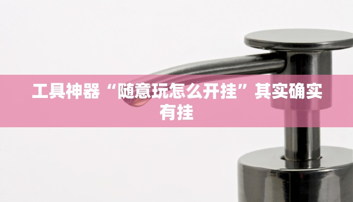 工具神器“随意玩怎么开挂”其实确实有挂