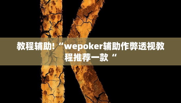 教程辅助!“wepoker辅助作弊透视教程推荐一款“