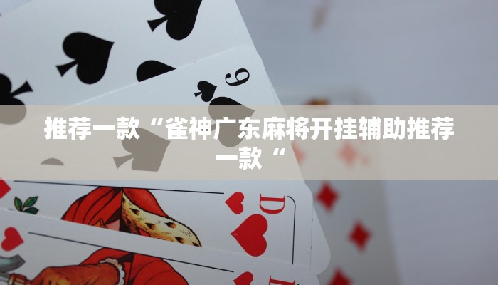 推荐一款“雀神广东麻将开挂辅助推荐一款“