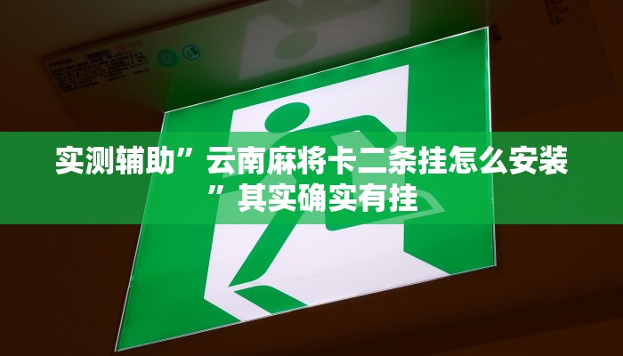 实测辅助”趣味棋牌是不是有挂”(原来确实是有挂)