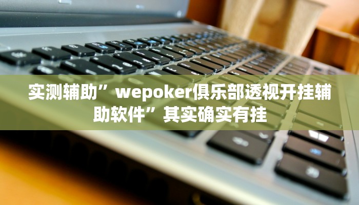 实测辅助”wepoker俱乐部透视开挂辅助软件”其实确实有挂