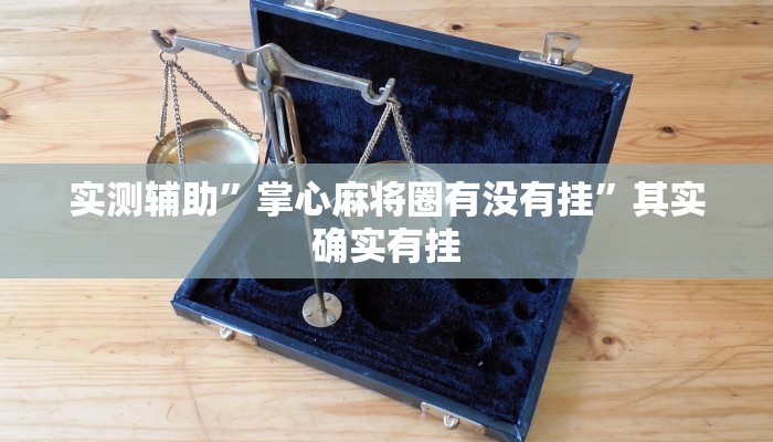 实测辅助”掌心麻将圈有没有挂”其实确实有挂