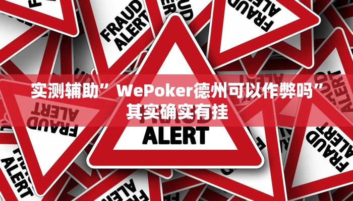 实测辅助”WePoker德州可以作弊吗”其实确实有挂