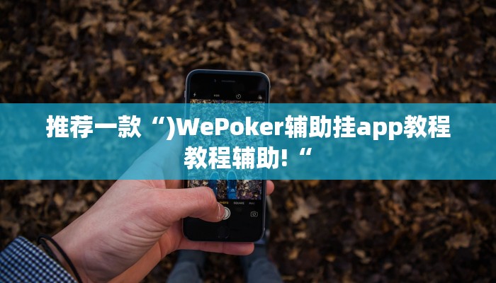推荐一款“)WePoker辅助挂app教程教程辅助!“