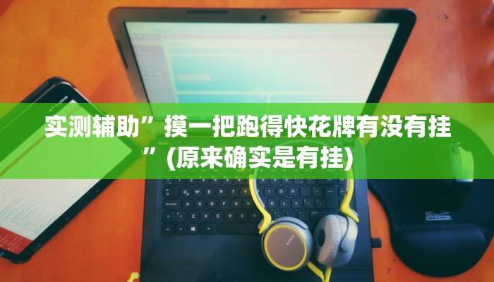 实测辅助”摸一把跑得快花牌有没有挂”(原来确实是有挂)