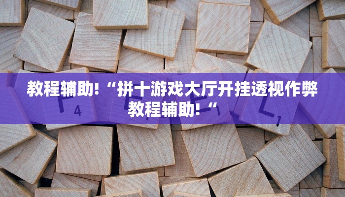 教程辅助!“拼十游戏大厅开挂透视作弊教程辅助!“