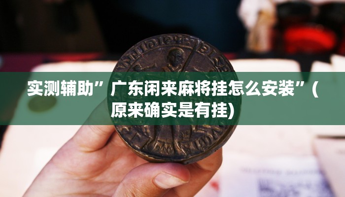 实测辅助”广东闲来麻将挂怎么安装”(原来确实是有挂)