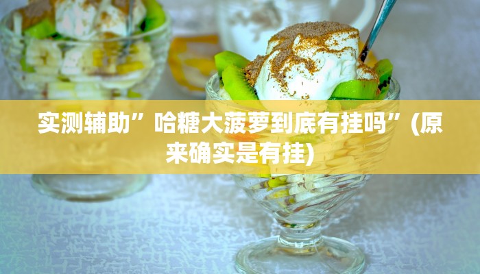 实测辅助”哈糖大菠萝到底有挂吗”(原来确实是有挂)