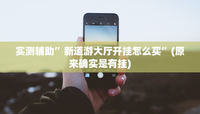 实测辅助”新道游大厅开挂怎么买”(原来确实是有挂)