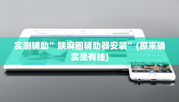 实测辅助”陕麻圈辅助器安装”(原来确实是有挂)