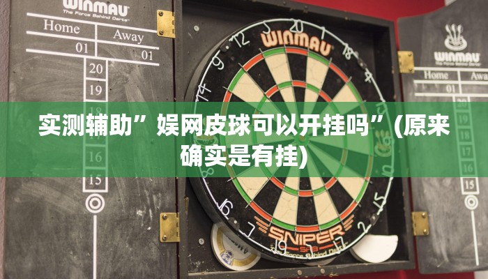 实测辅助”娱网皮球可以开挂吗”(原来确实是有挂)