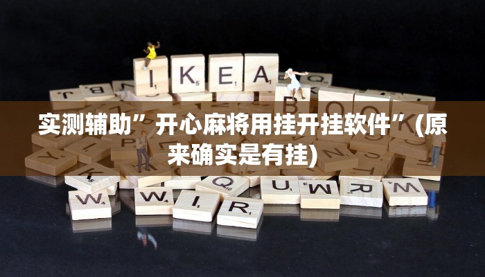 实测辅助”开心麻将用挂开挂软件”(原来确实是有挂)