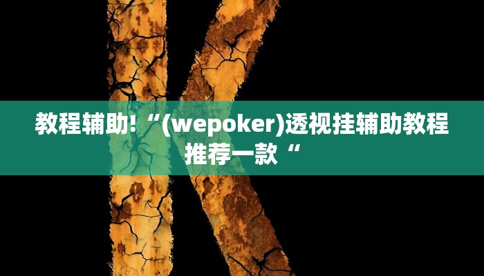 教程辅助!“(wepoker)透视挂辅助教程推荐一款“