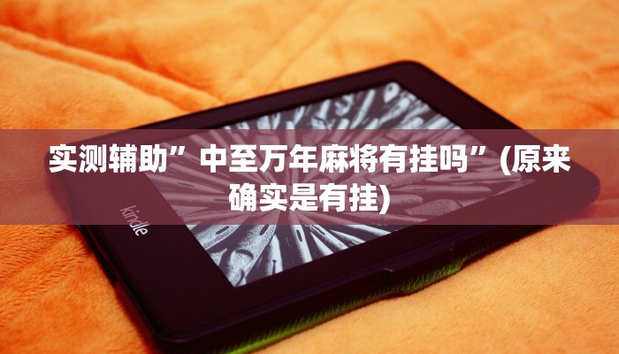 实测辅助”中至万年麻将有挂吗”(原来确实是有挂)