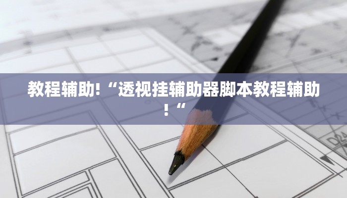 教程辅助!“透视挂辅助器脚本教程辅助!“