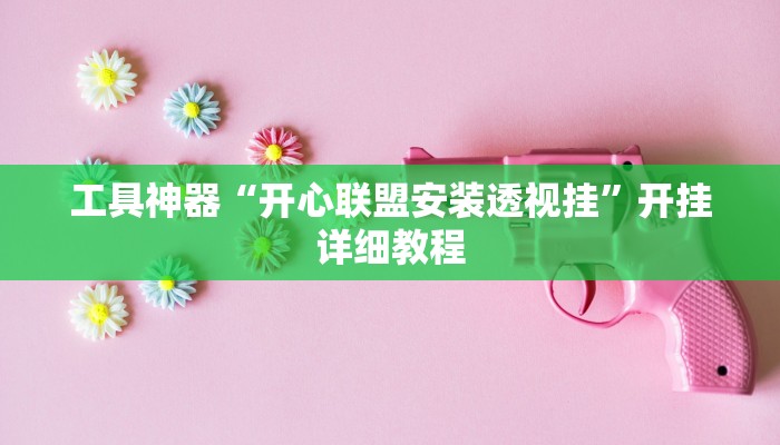 工具神器“开心联盟安装透视挂”开挂详细教程
