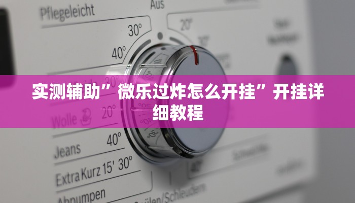 实测辅助”微乐过炸怎么开挂”开挂详细教程