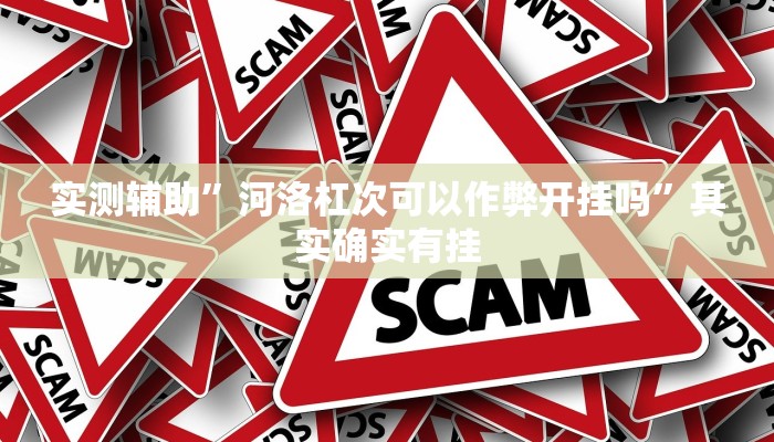 实测辅助”河洛杠次可以作弊开挂吗”其实确实有挂