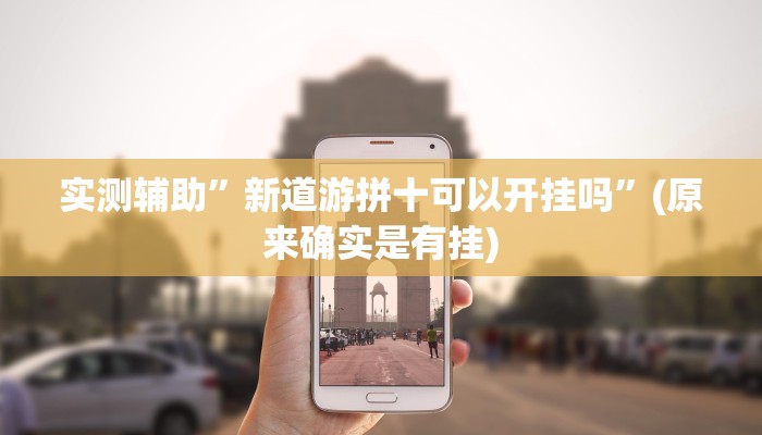 实测辅助”新道游拼十可以开挂吗”(原来确实是有挂)