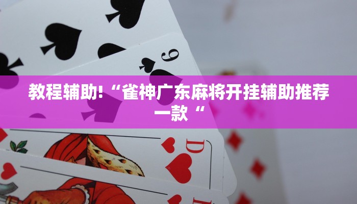 教程辅助!“雀神广东麻将开挂辅助推荐一款“